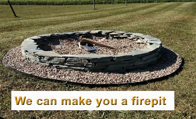 We do Firepits and water features